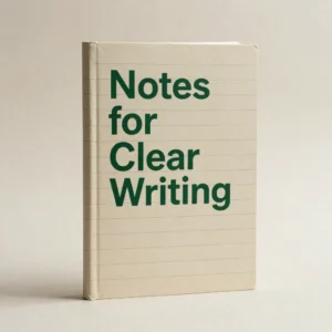 Notes for Clear Writing
